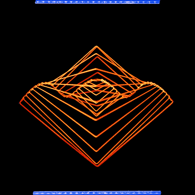 Square Wave Neon Orange
