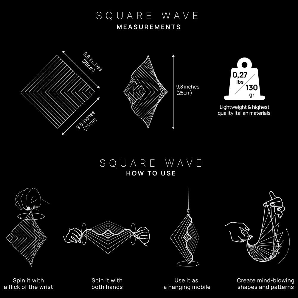 Square Wave Neon Orange | KINETRIKA | Official Store – Kinetrika